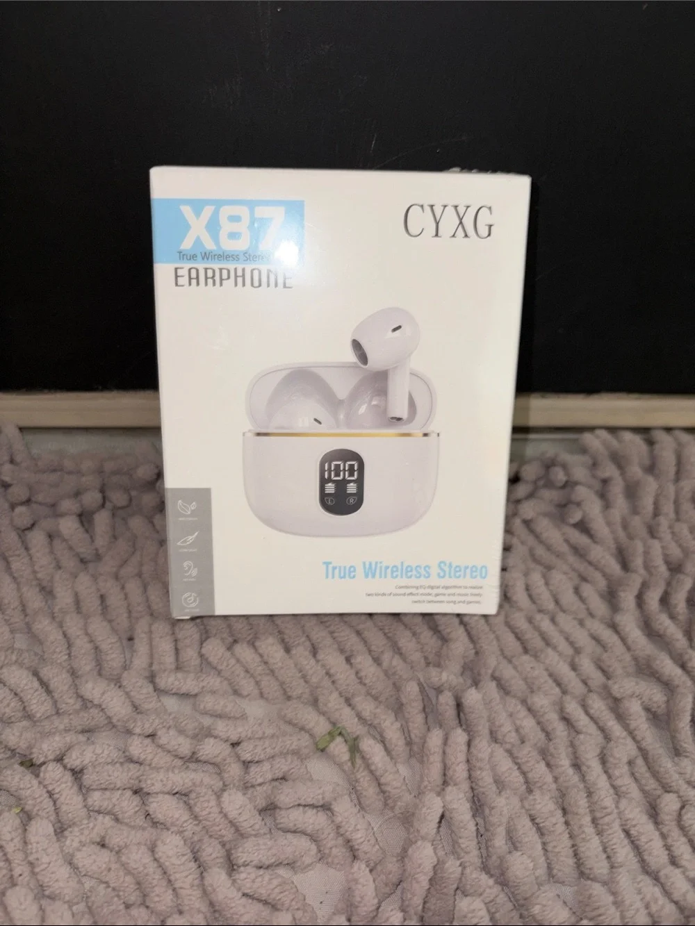 X87 True Wireless Stereo Earbuds in White